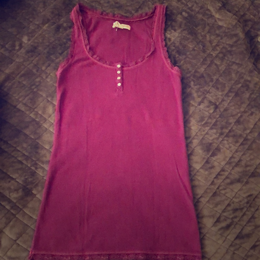Aeropostale jewel button tank top medium